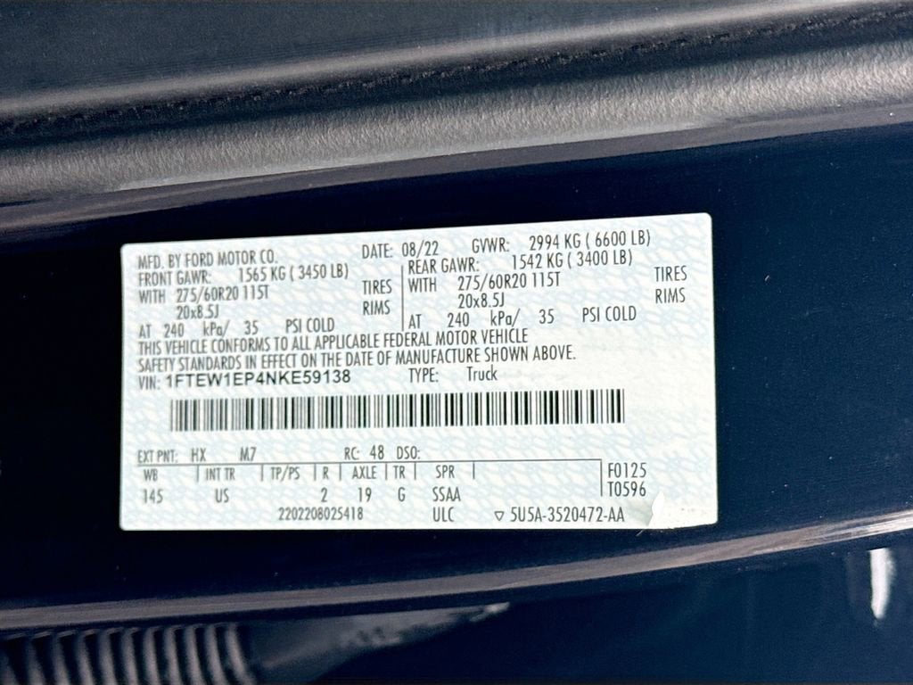2022 Ford F-150 XL