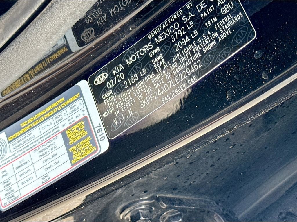 2020 Kia Forte LXS