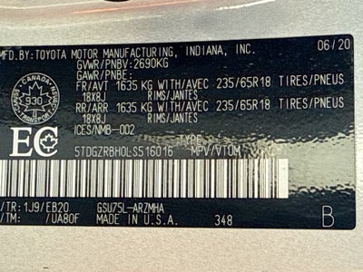 2020 Toyota Highlander XLE