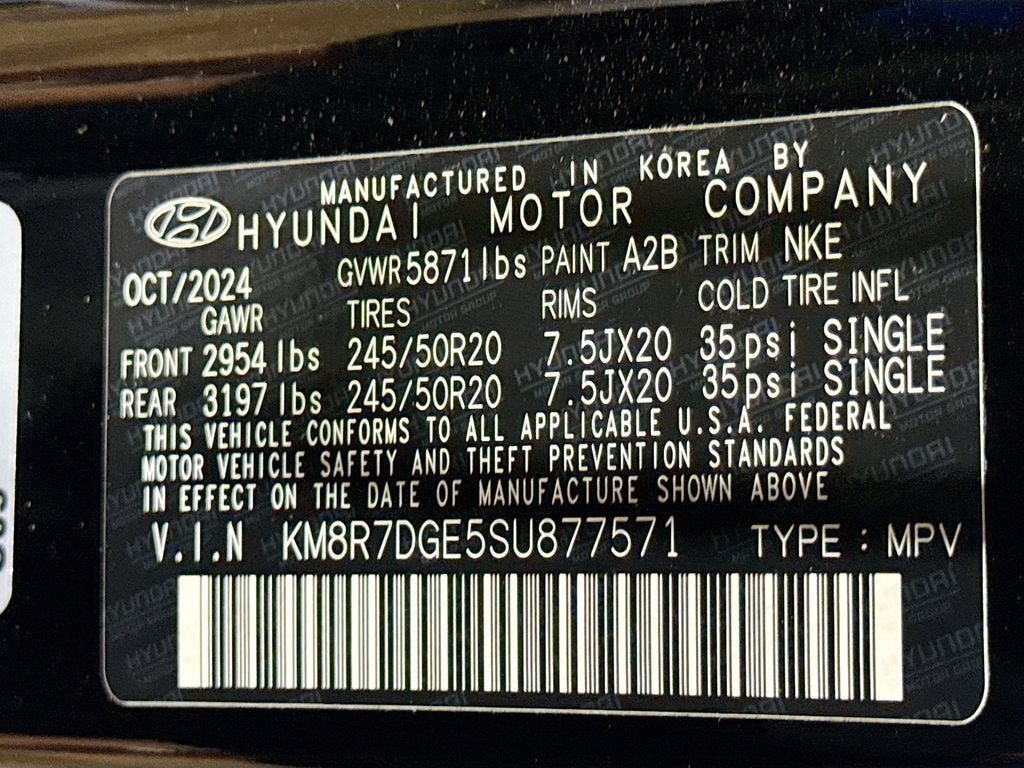 2025 Hyundai Palisade Calligraphy Night Edition
