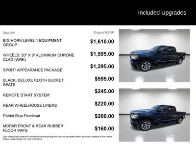 2022 RAM 1500 Big Horn Crew Cab 4x4 5'7" Box
