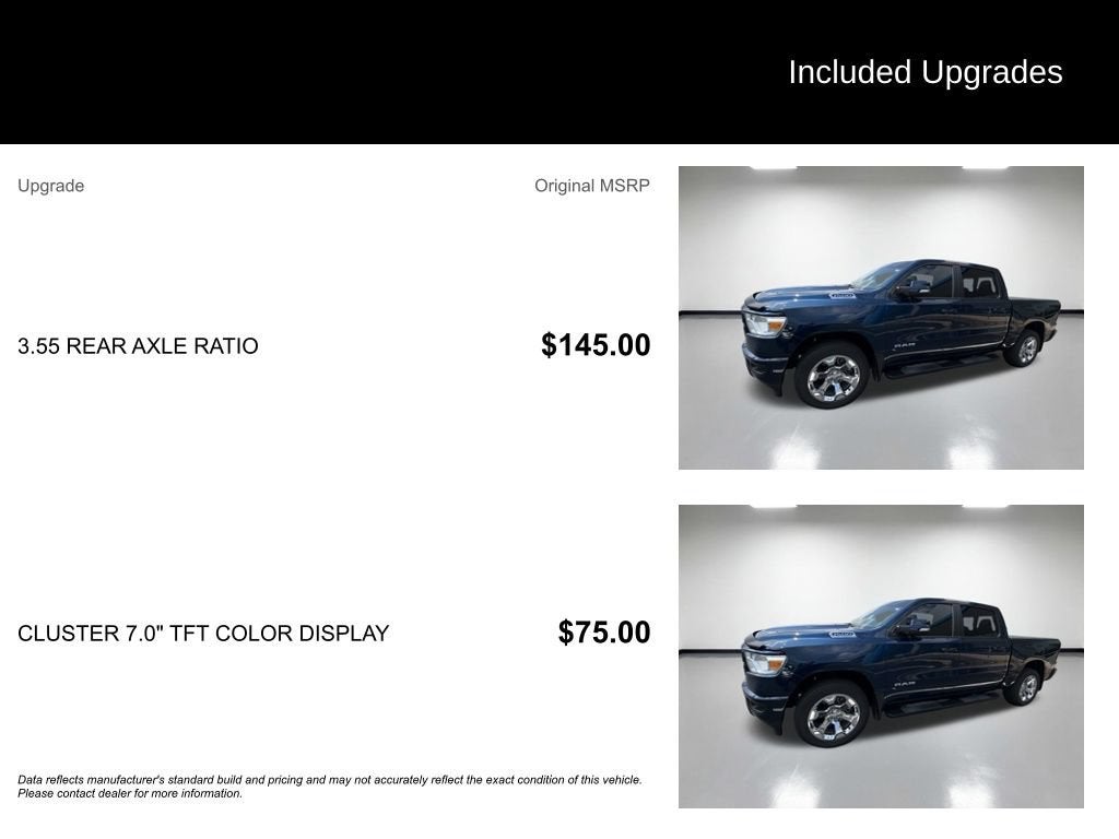 2022 RAM 1500 Big Horn Crew Cab 4x4 5'7" Box