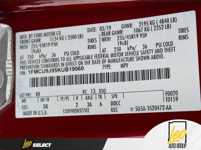 2019 Ford Escape Titanium