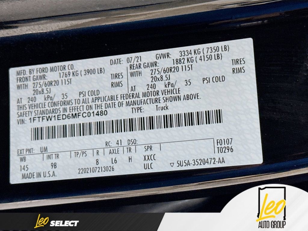 2021 Ford F-150 XL