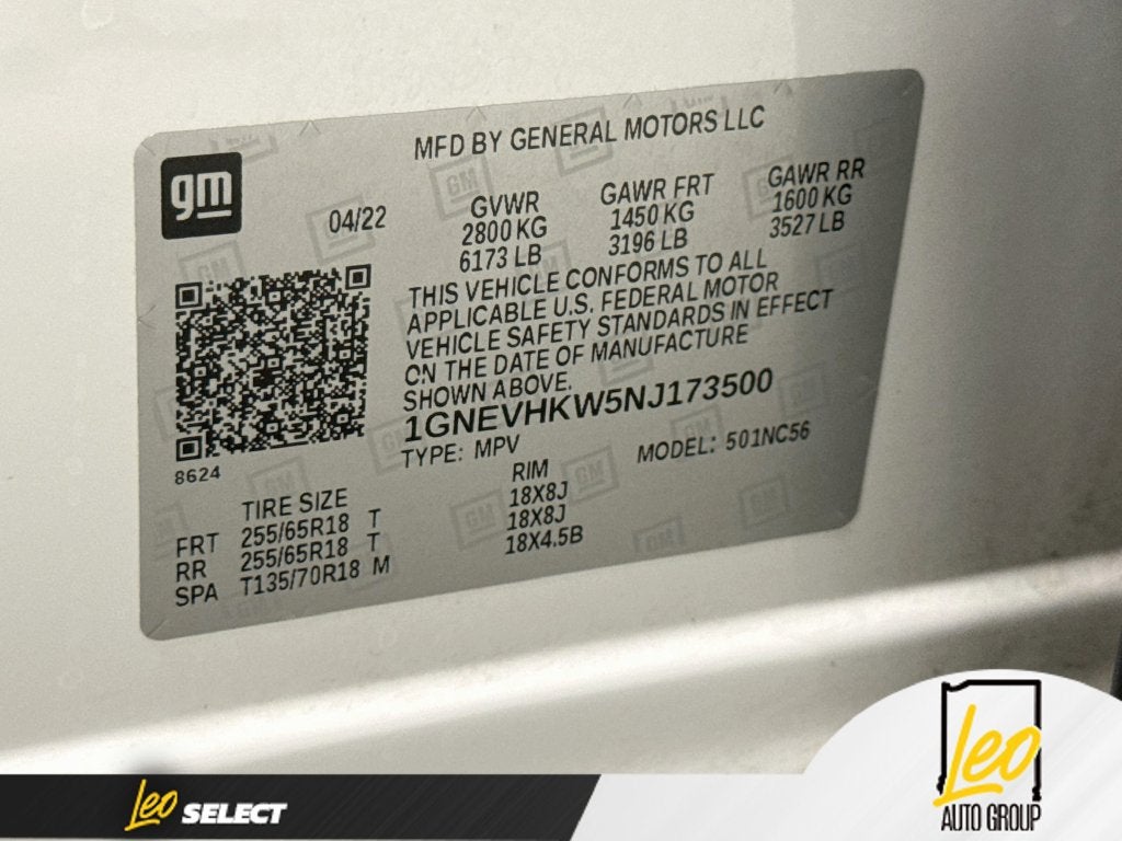 2022 Chevrolet Traverse LT Leather