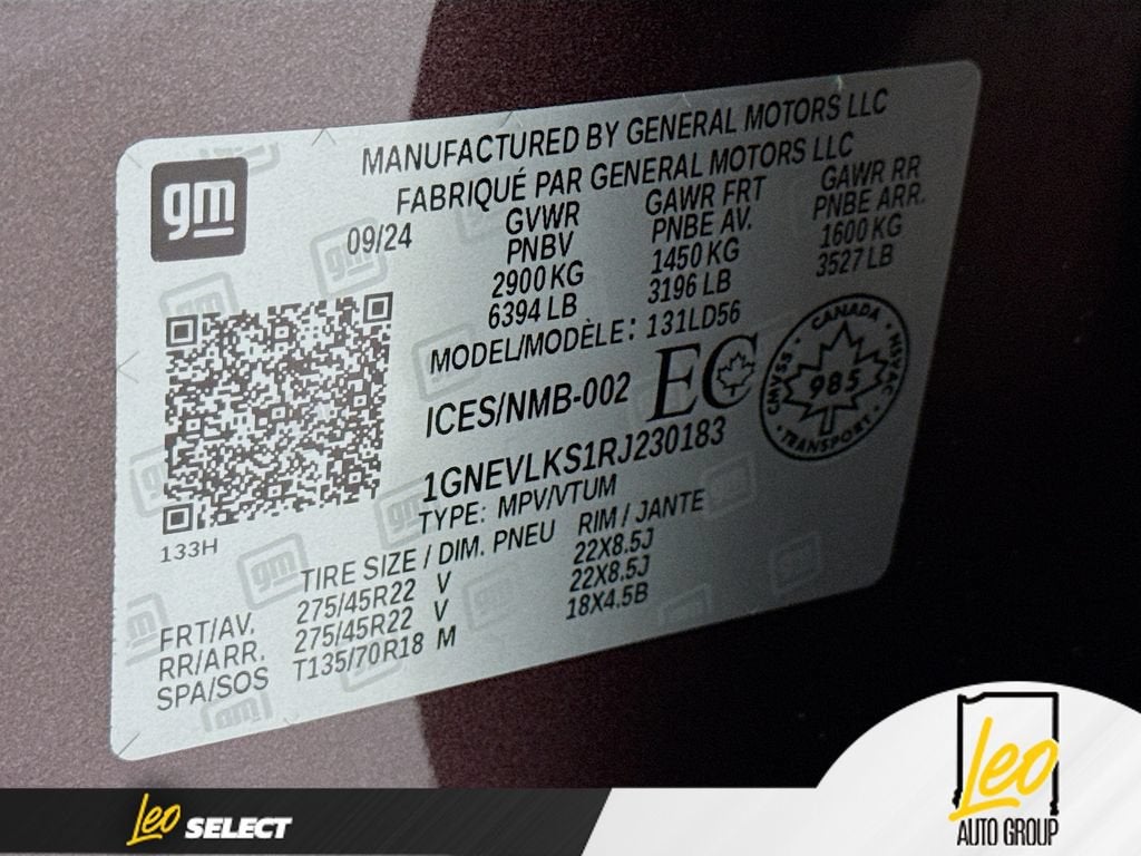 2024 Chevrolet Traverse RS