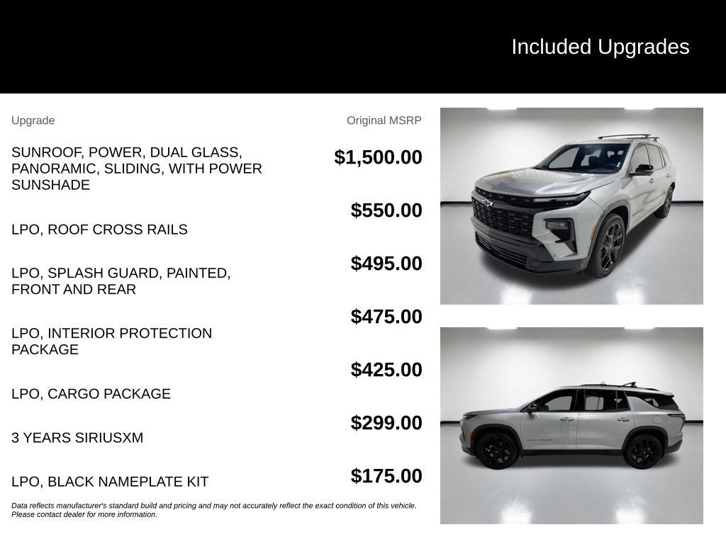 2026 Chevrolet Traverse RS