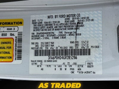 2016 Ford Fusion SE