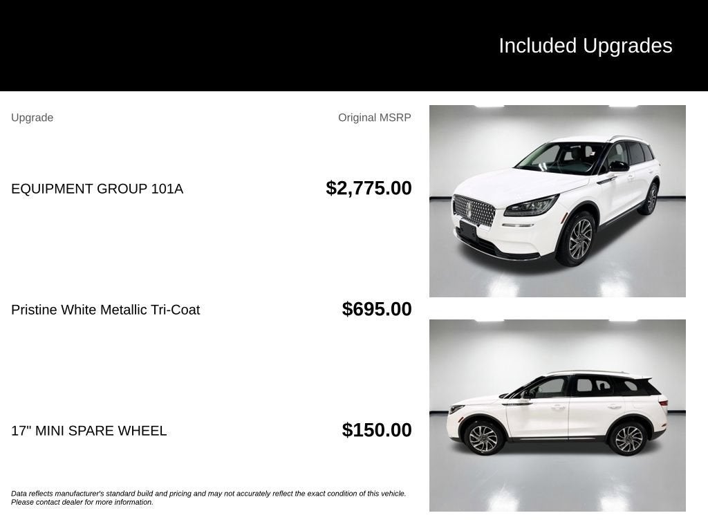 2022 Lincoln Corsair Standard
