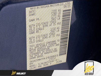 2015 Nissan Murano Platinum