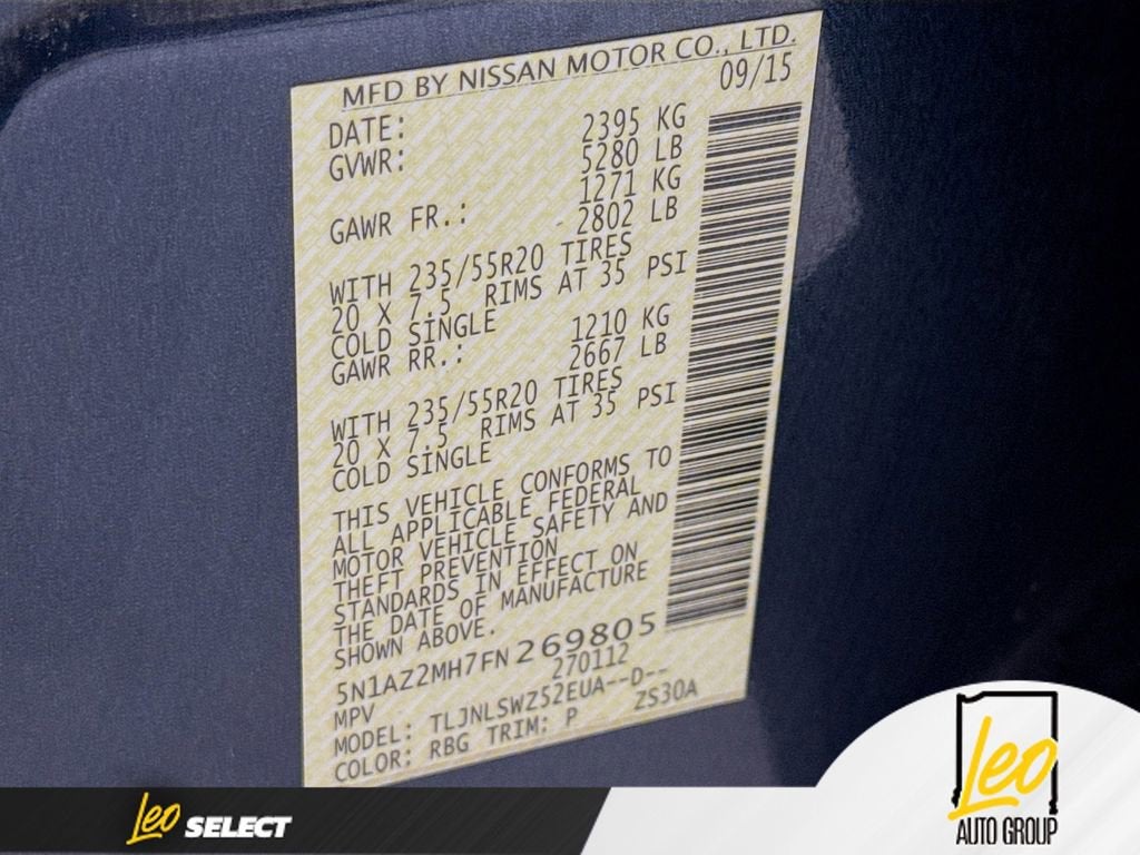 2015 Nissan Murano Platinum