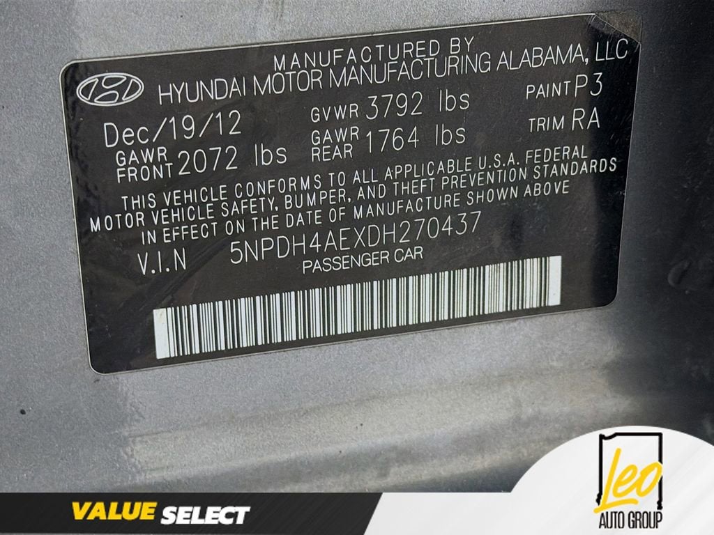 2013 Hyundai Elantra GLS