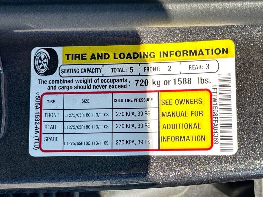 2015 Ford F-150 XLT w/HD Payload Pkg