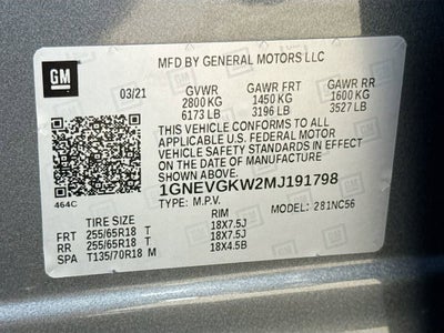 2021 Chevrolet Traverse LT Cloth